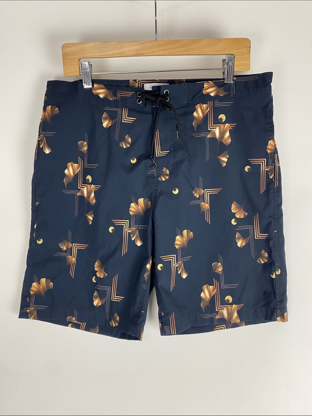 JOHN ELLIOTT Solar Board Swim Shorts Blue Art Deco Size 3 $198